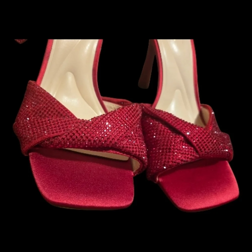 Jessica Simpson Elegant Red Women's Heels- Size 8m - Picture 3 of 7